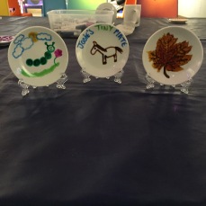 Decorating ceramic plates